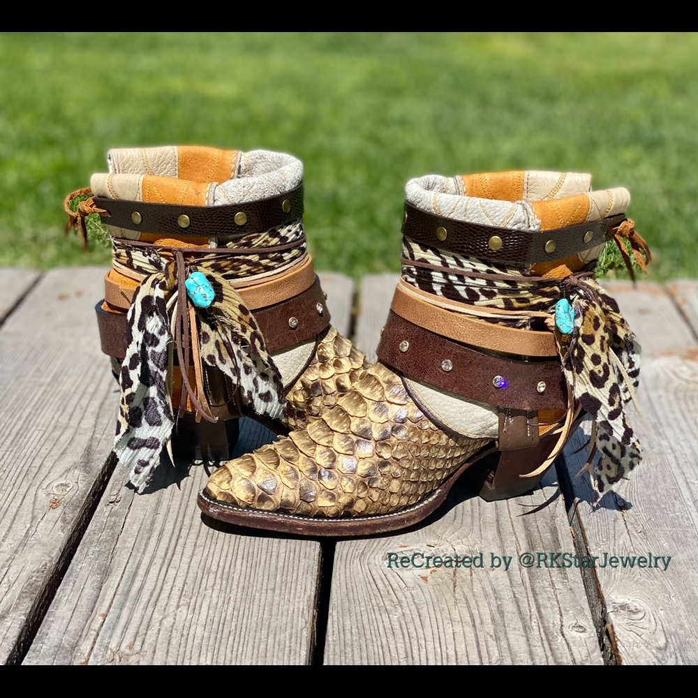 Sz 6.5 Snakeskin Cowgirl Boots Cowboy boots